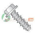 Newport Fasteners Thread Cutting Screw, #10 x 1-1/2 in, 18-8 Stainless Steel Hex Head Hex Drive, 2500 PK 865303